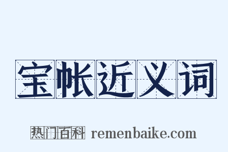 宝帐近义词是什么意思的图片